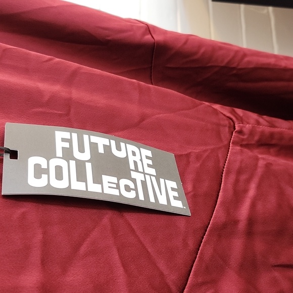 Maroon Silk Skirt, 2x - Picture 3 of 8